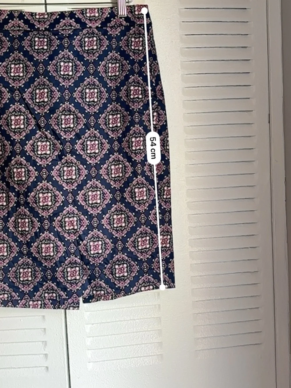 J.Crew Printed Mini Skirt Size 6 Navy Pink Chic Classic Style - Picture 8 of 8